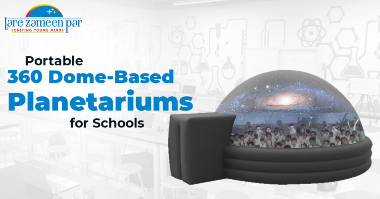 Bringing the Universe to You: Portable 360 Dome-Based Planetariums for Schools